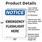 Signmission Emergency Flashlight Here, 10 in W x Rectangle, Aluminum OS-2PACK-NS-A-1014-V-11839 - alternate 5